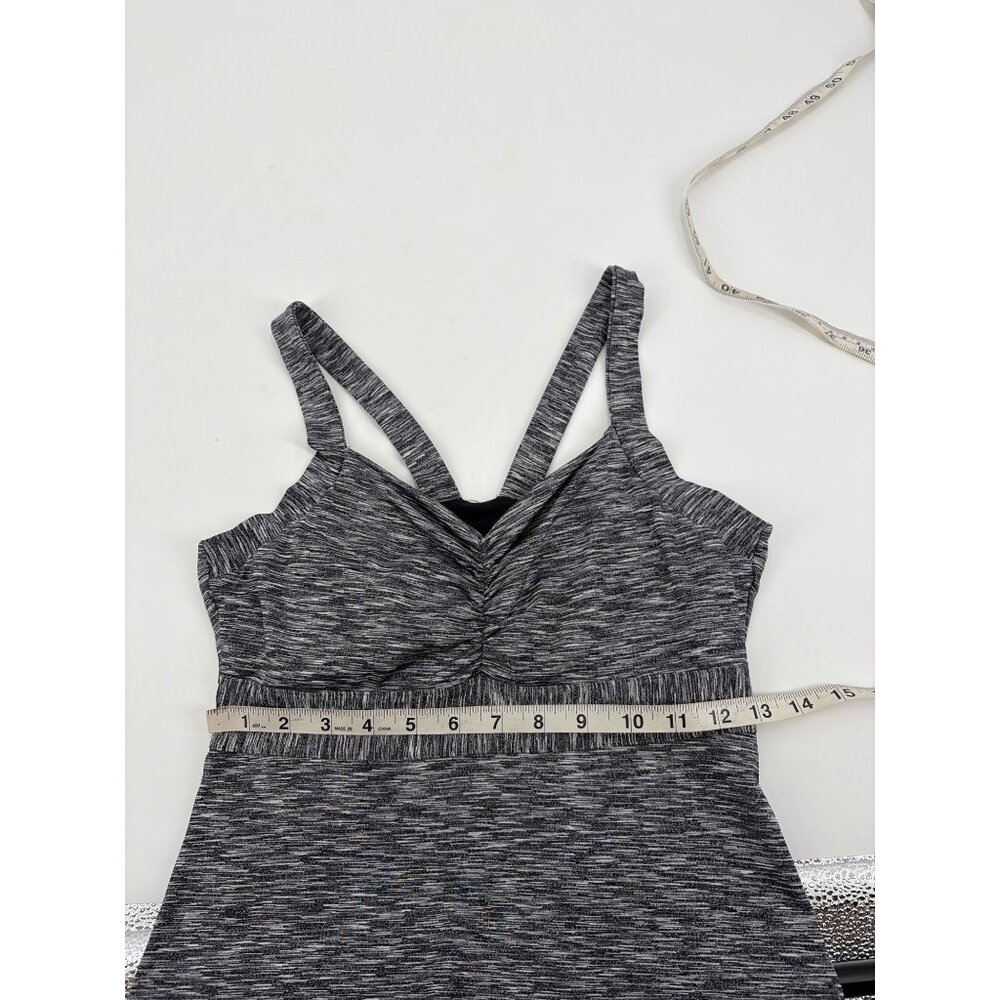 PrAna Womens Small Dress Heathered Gray Strappy Back Built-In Bra Activewear - Picture 7 of 8